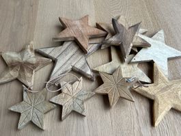 Holz-Sterne zum Basteln
