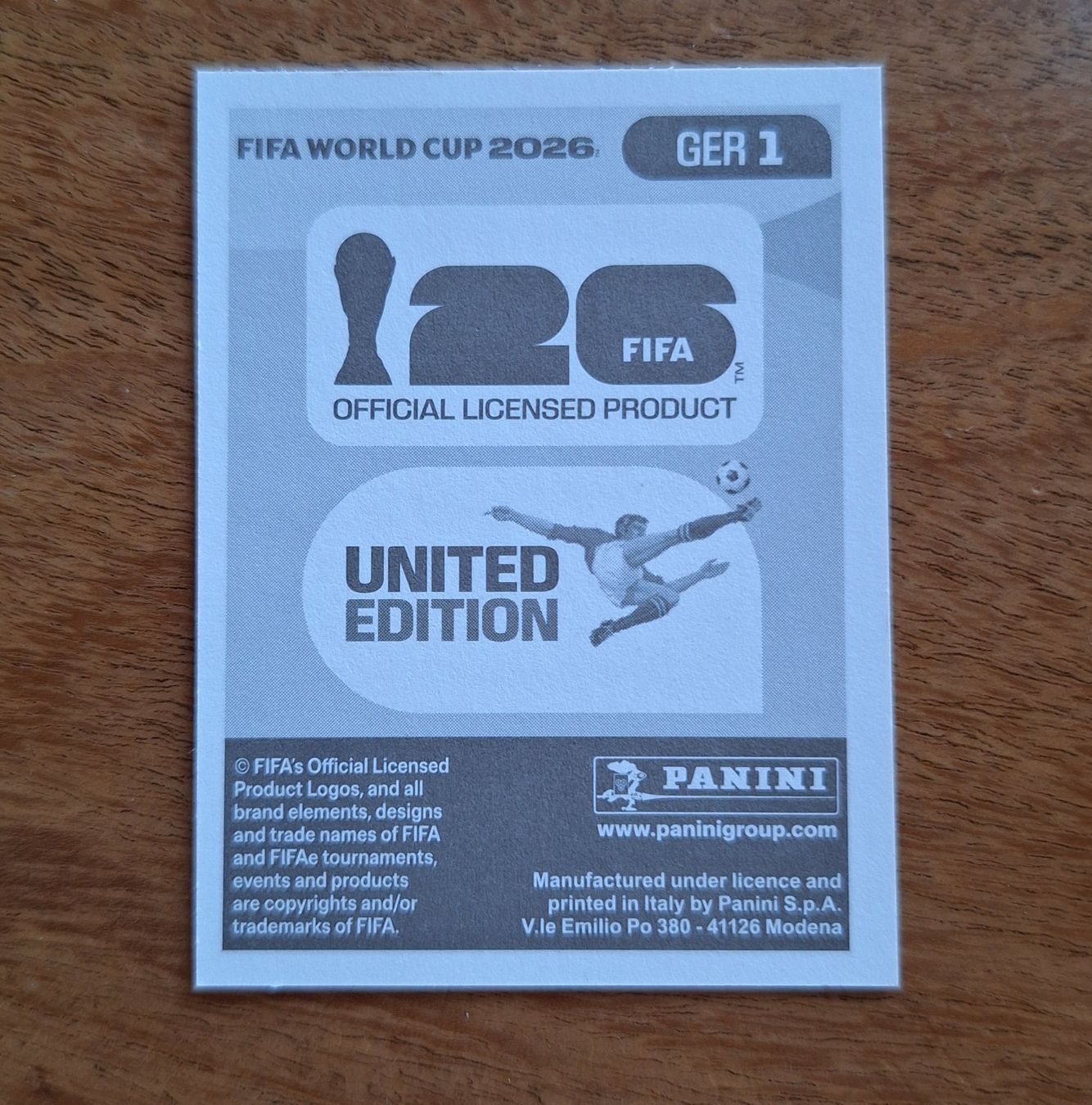 Panini Carte collezionabili: Panini GER 1 – Nuovo (secondo la descrizione) da Romanens venduto da Crocette 1