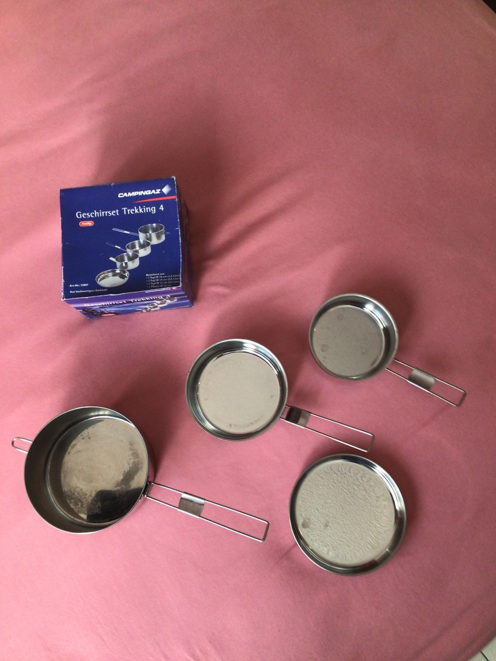 Set di piatti: CampinGaz Geschirrset Trekking 4 – Nuovo (secondo la descrizione) da Steinen venduto da bmwscarver650 1