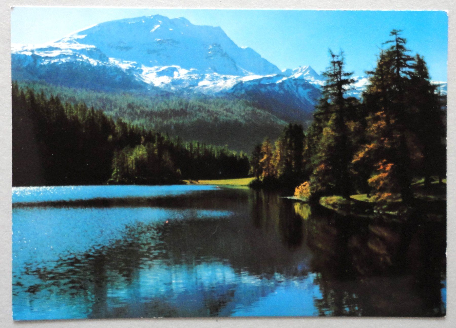 Cartoline postali: Champfèrersee mit Corvatsch – Usato da Fétigny venduto da Billy2miny