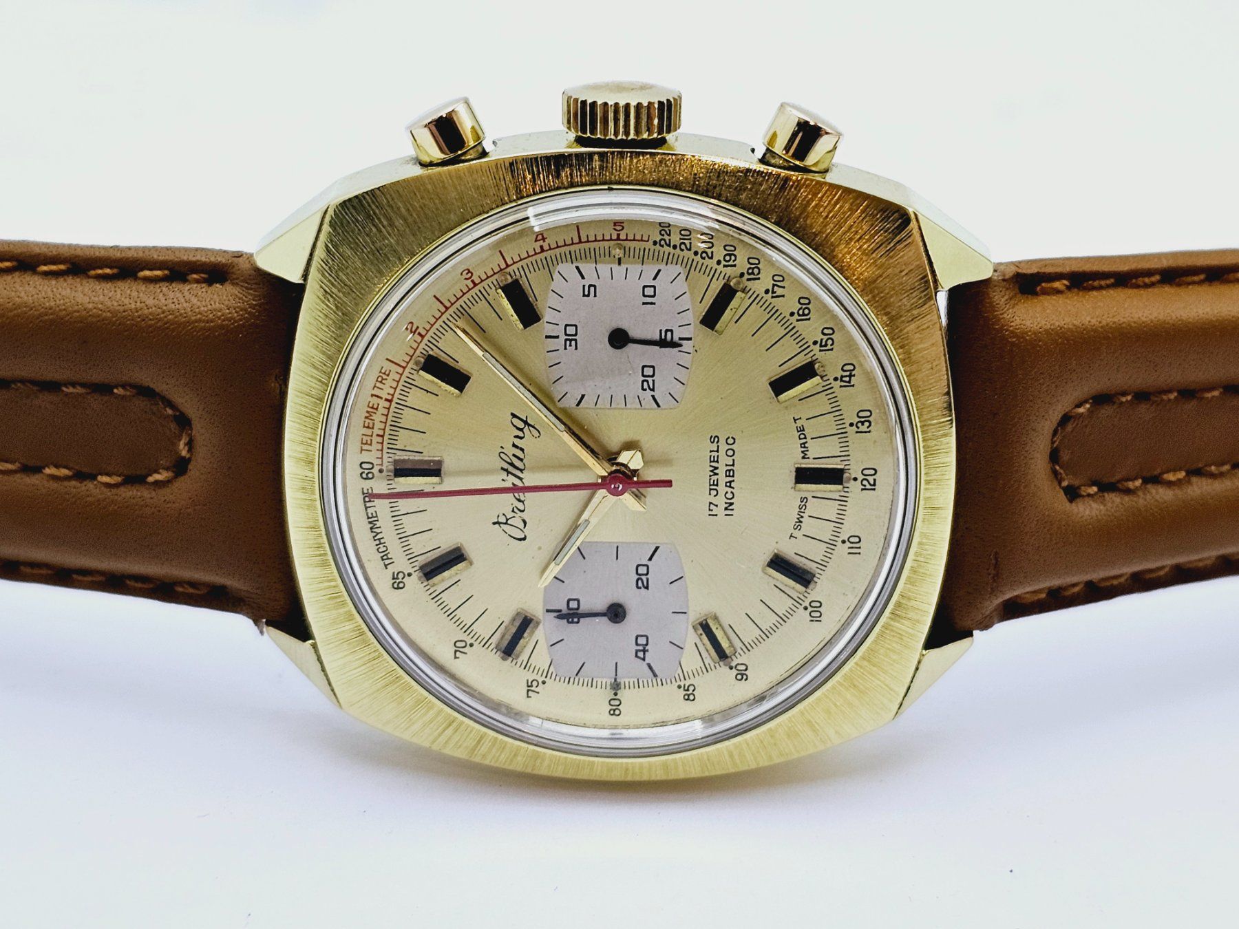 Breitling Uhren: BREITLING VALJOUX 7733 Chronograph Herrenuhr Top Zustand! – Gebraucht aus Bassersdorf von  3