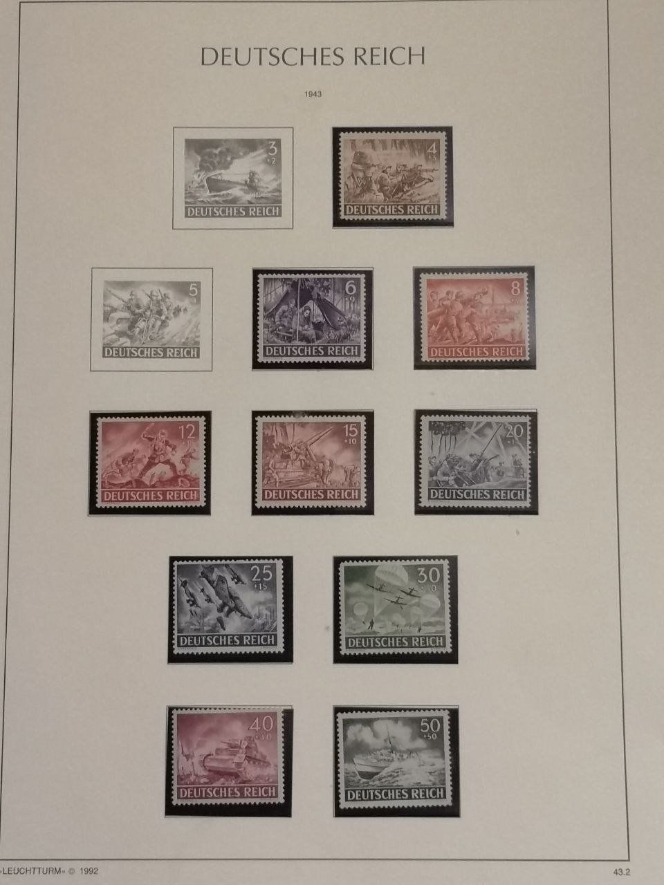 Tutti i francobolli: Deutsche Briefmarken 1941-1948. 10 Seiten. – Usato da Bern venduto da Yunkom 9