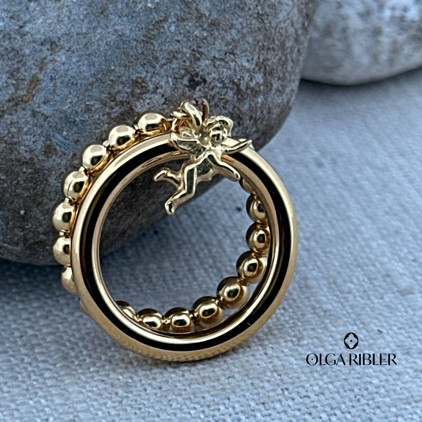 Olga Ribler Anelli: Ring SET Edelstahl & Silber Grösse 56 – Nuovo (secondo la descrizione) da Luzern venduto da Schmuckoutlet 3