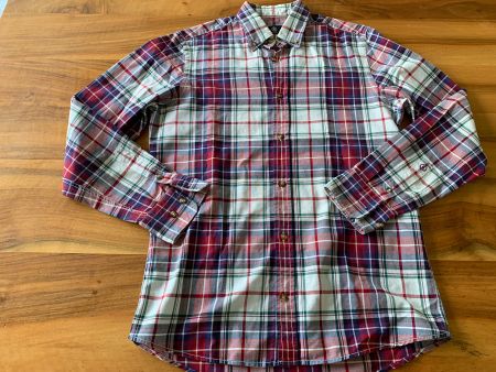 BOGNER raffiniertes tolles kariertes Hemd/Hemdbluse Gr. 38