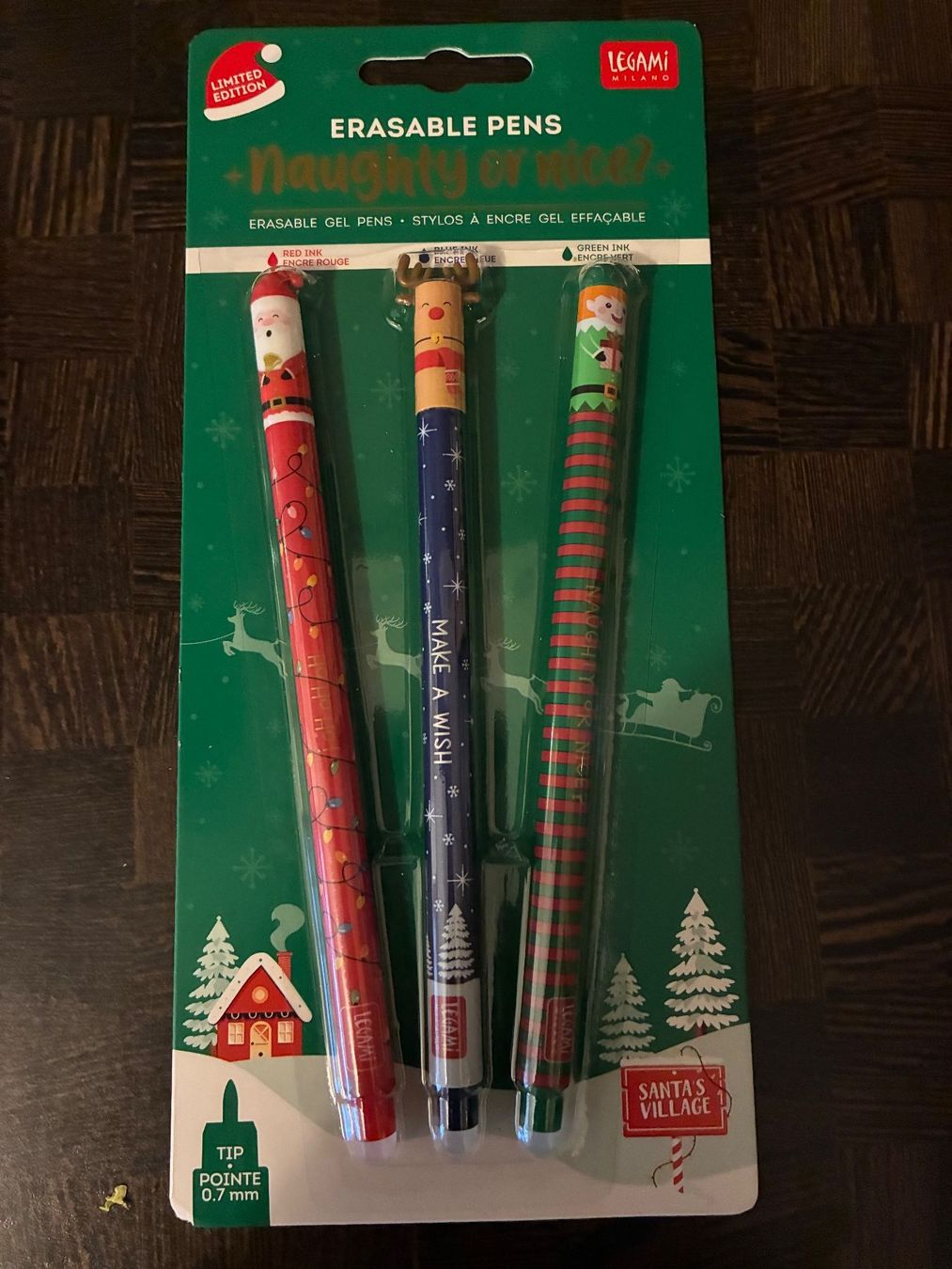 Legami Penna & Evidenziatori: Legami - Pack 3 stylos effaçables Noël 2024 – Nuovo (secondo la descrizione) da Morges venduto da DideeJ
