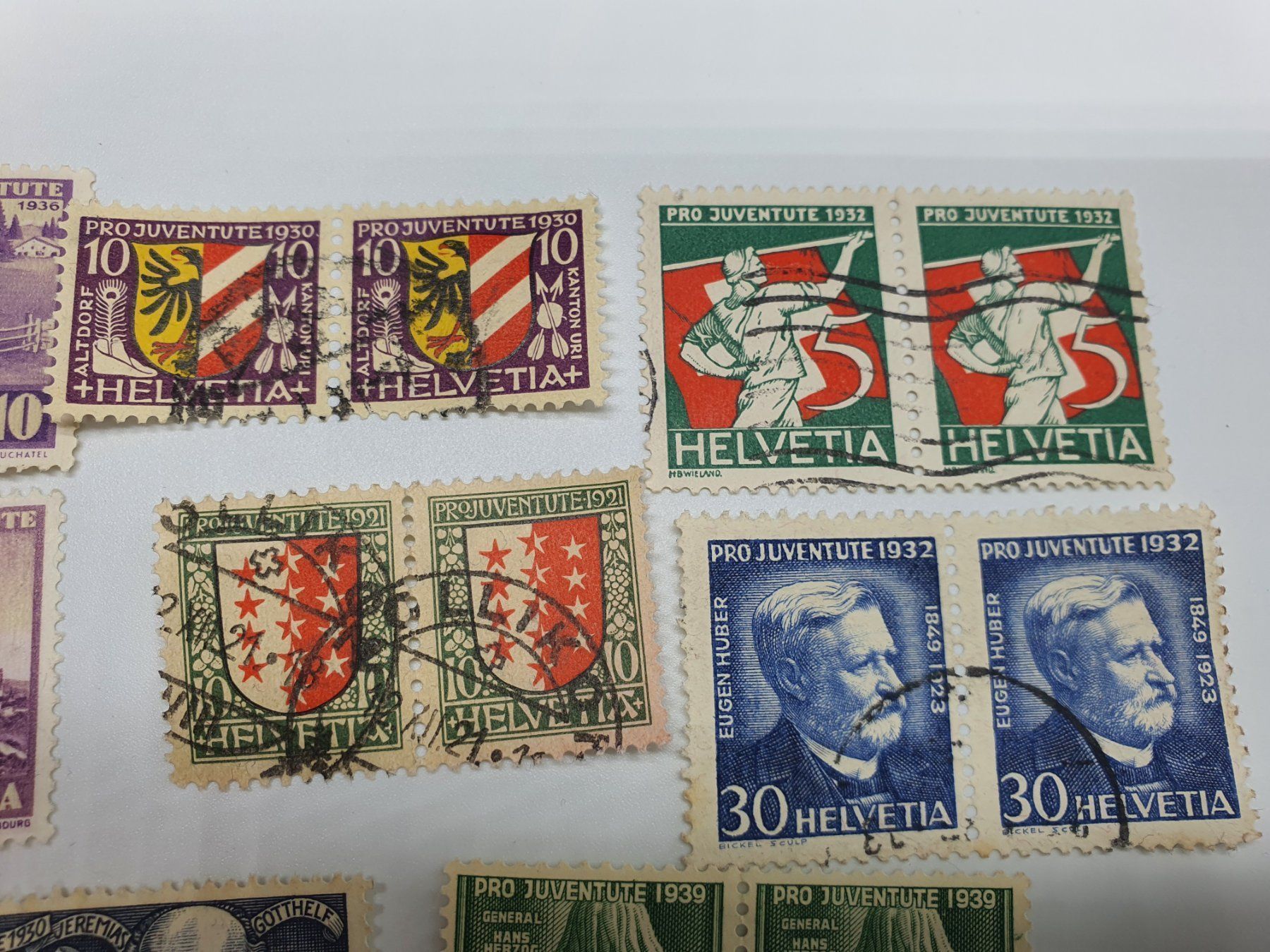 Tutti i francobolli: 2er 4er pro juventute 1921 - 1939 – Usato da Baden venduto da swiss-alps 2