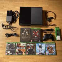 Xbox One 500GB Noire + Manette + Casque + 7 Jeux 
