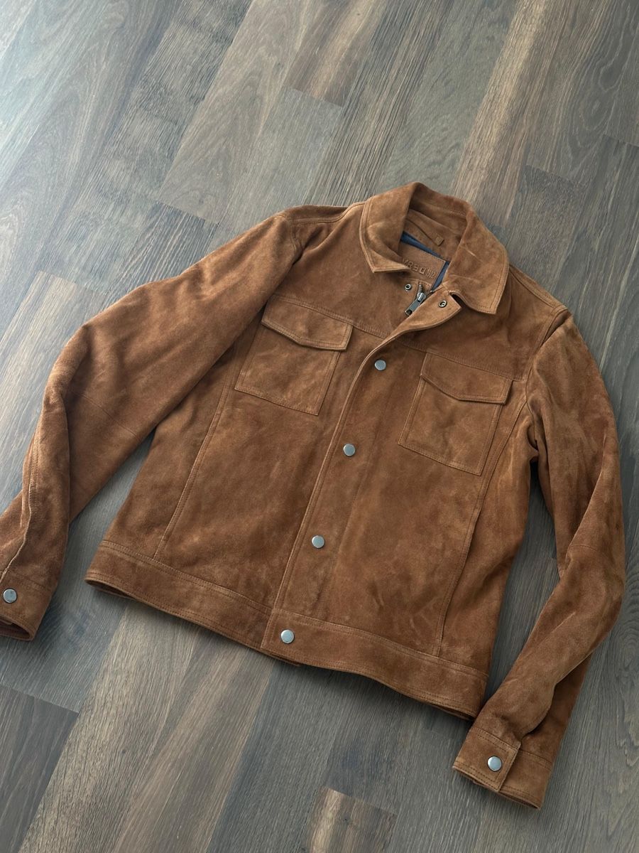 Giacche: Wildlederjacke in Braun, Grösse S – Usato da Mörschwil venduto da ReLuxeAtelier