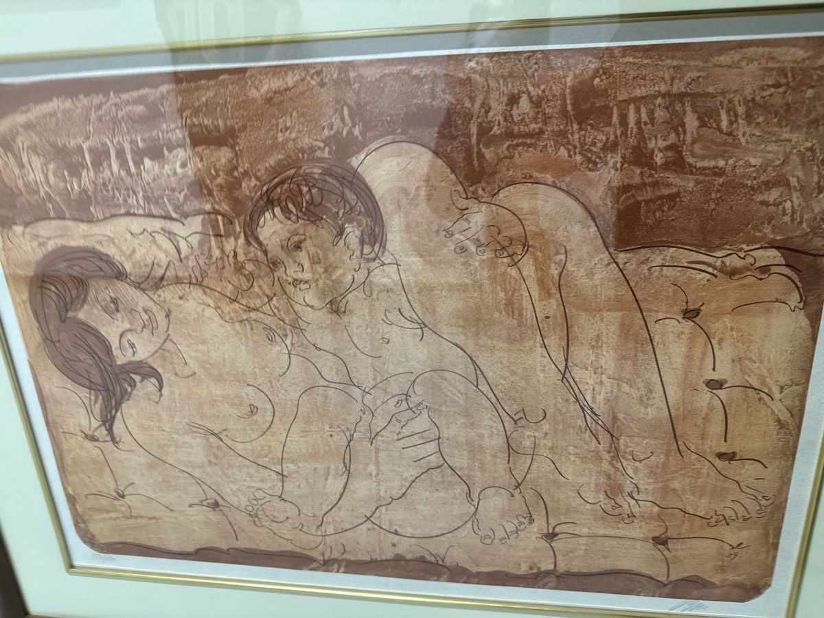 Grafica & Litografie: Hans Erni - La maternité rose Lithographie originale – Usato da Morges venduto da SevArt 5