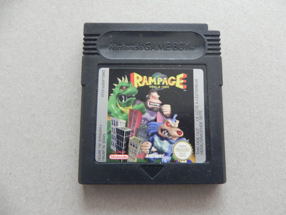 Nintendo Gameboy Game Boy Spiel Rampage World Tour (Gebraucht) in ...