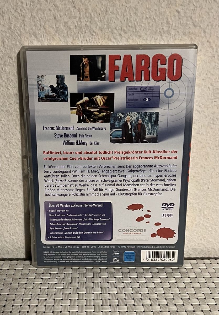 Tutti i DVDs: Fargo (DVD) – Usato da Flawil venduto da NiceT 1