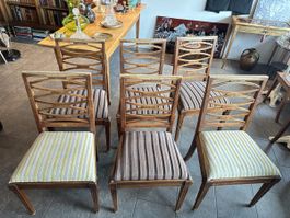 6 Antike Stühle Esszimmerstühle Holzstühle Stühle Set