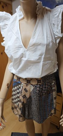 Bluse weiss Grösse M Trafaluc Zara Rock Grösse M