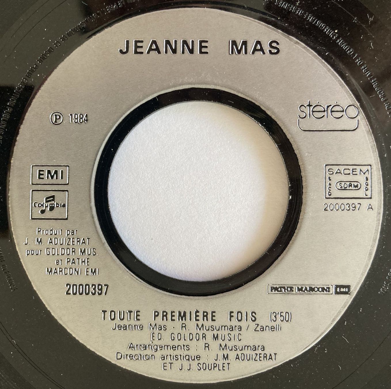 Schallplatten: JEANNE MAS - TOUTE PREMIERE FOIS – Gebraucht aus Bottens von hotter-than-hell 2