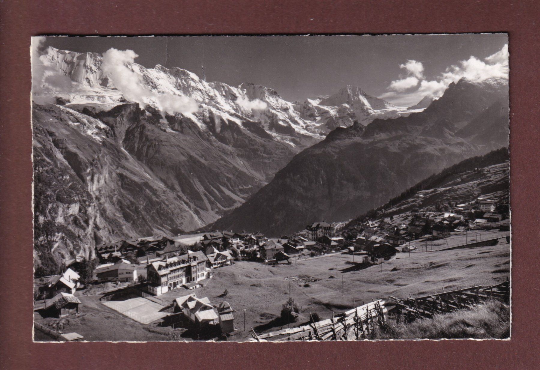 Cartoline postali: MÜRREN - 1952 – Usato da Pully venduto da nicecards-shop