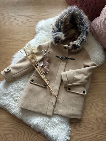 ZARA Wollmantel für Mädchen, Gr. 122 *NEUWERTIG