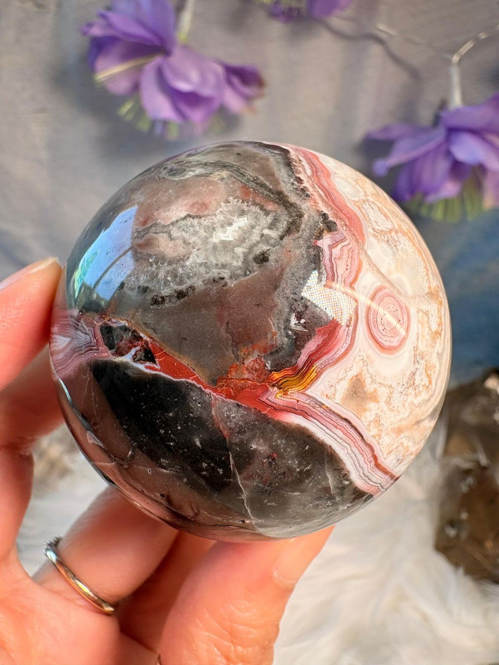 Mineralien & Heilsteine: Money Achat Kugel – Neu (gemäss Beschreibung) aus Neuheim von m.hald 6