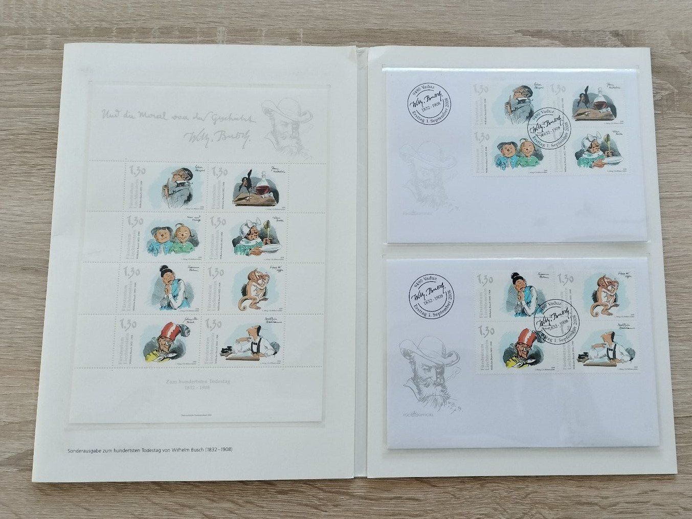 Tutti i francobolli: Briefmarken "Wilhelm Busch" Liechtenstein 2008 – Nuovo (secondo la descrizione) da Wallisellen venduto da han_z8cl 1
