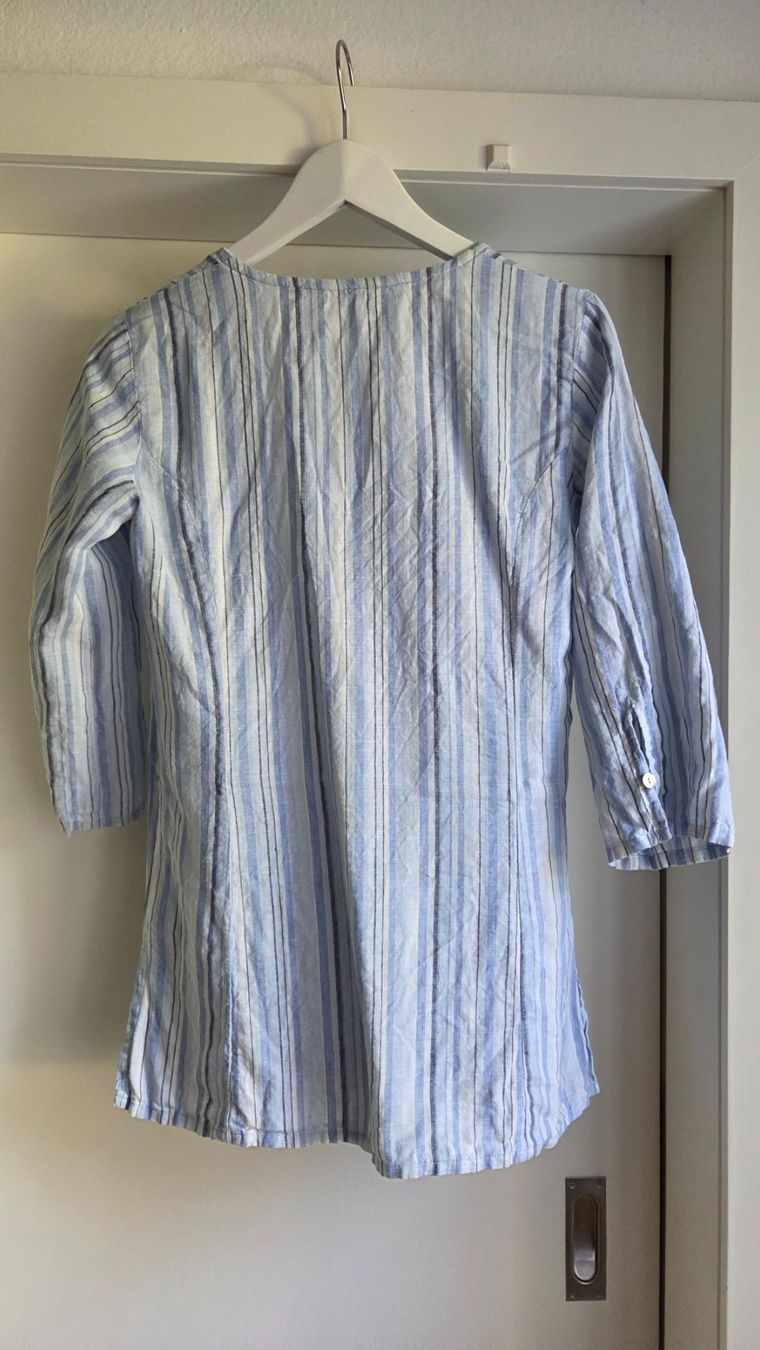 H&M Blusen: Leinen Bluse blau gestreift – Gebraucht aus Fislisbach von Maieriisli25 2