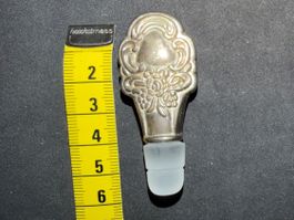 Stopfen, Deckel für Flacon, silber (oder versilbert) Vintage