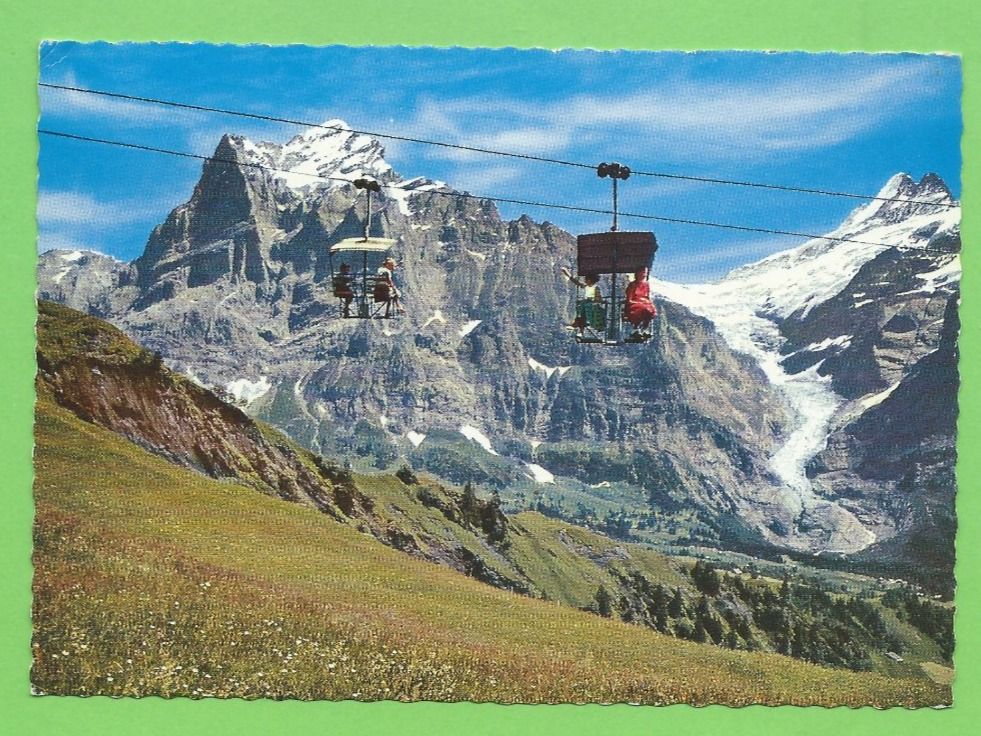 Cartoline postali: Grindelwald, Bergbahn Grindelwald-First – Usato da Zürich venduto da t24_de