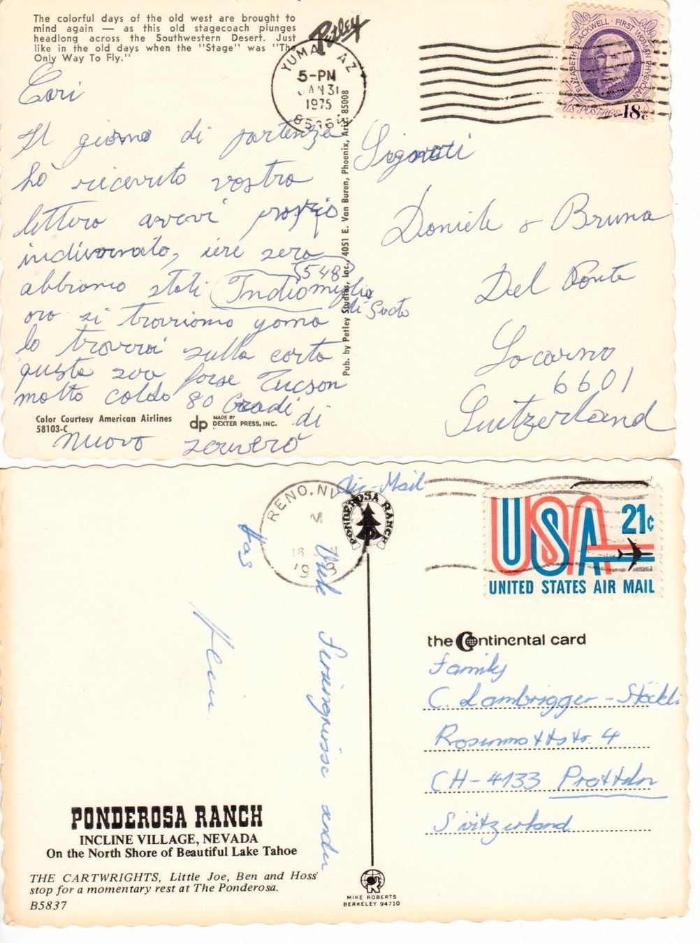 Cartes postales: AK, wilder Westen USA – D'occasion à Wolhusen par Curver9 1