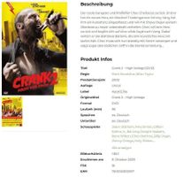 Crank 2 - High Voltage [DVD]