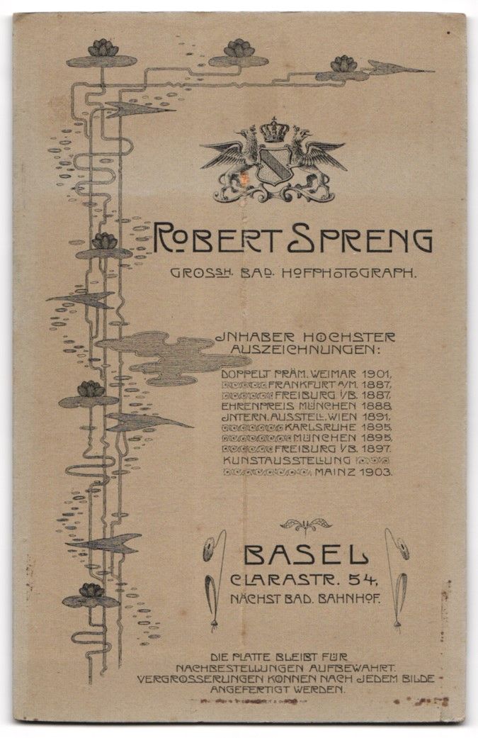 Fotografie & Manifesti: Fotografie Robert Spreng, Basel, Clarast – Usato da Berlin venduto da bartko-reher 1