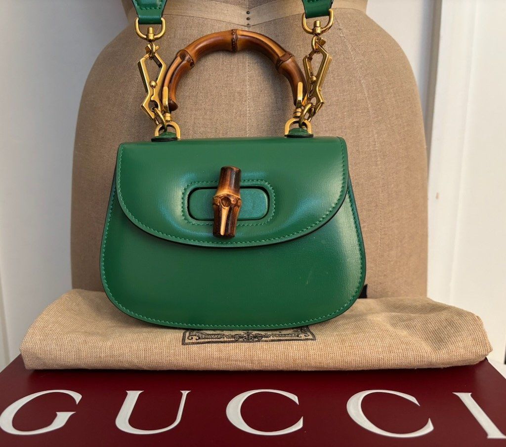 Gucci Borse da donna: GUCCI Mini sac vert Bamboo 1947 – Usato da Zürich venduto da Libraco 1