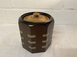 Retro  eisbehälter  dickholz , mit Deckel, Vintage Loo
