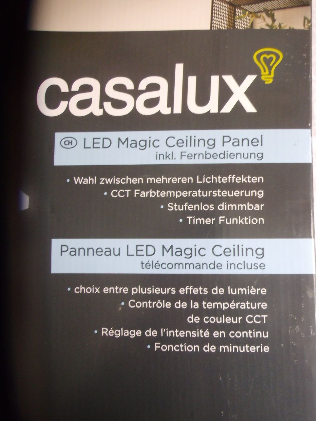 Lampadari & plafoniere: Deckenlampe LED NEU Magic Ceiling Panel vom Casalux – Nuovo e nell'imballaggio originale da Walenstadt venduto da Pluisa 2