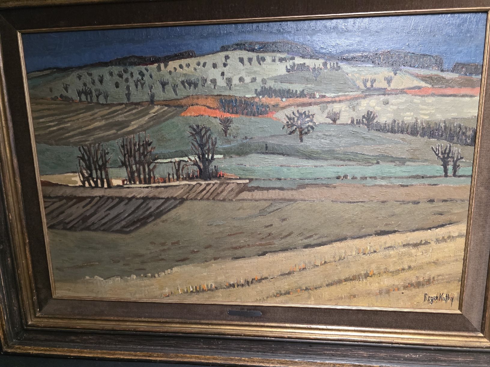 Dipinti: Antikes Roger Kathy Original Gemälde "en automne" Herbstbild – Usato da Wolfertswil venduto da Antiko 5