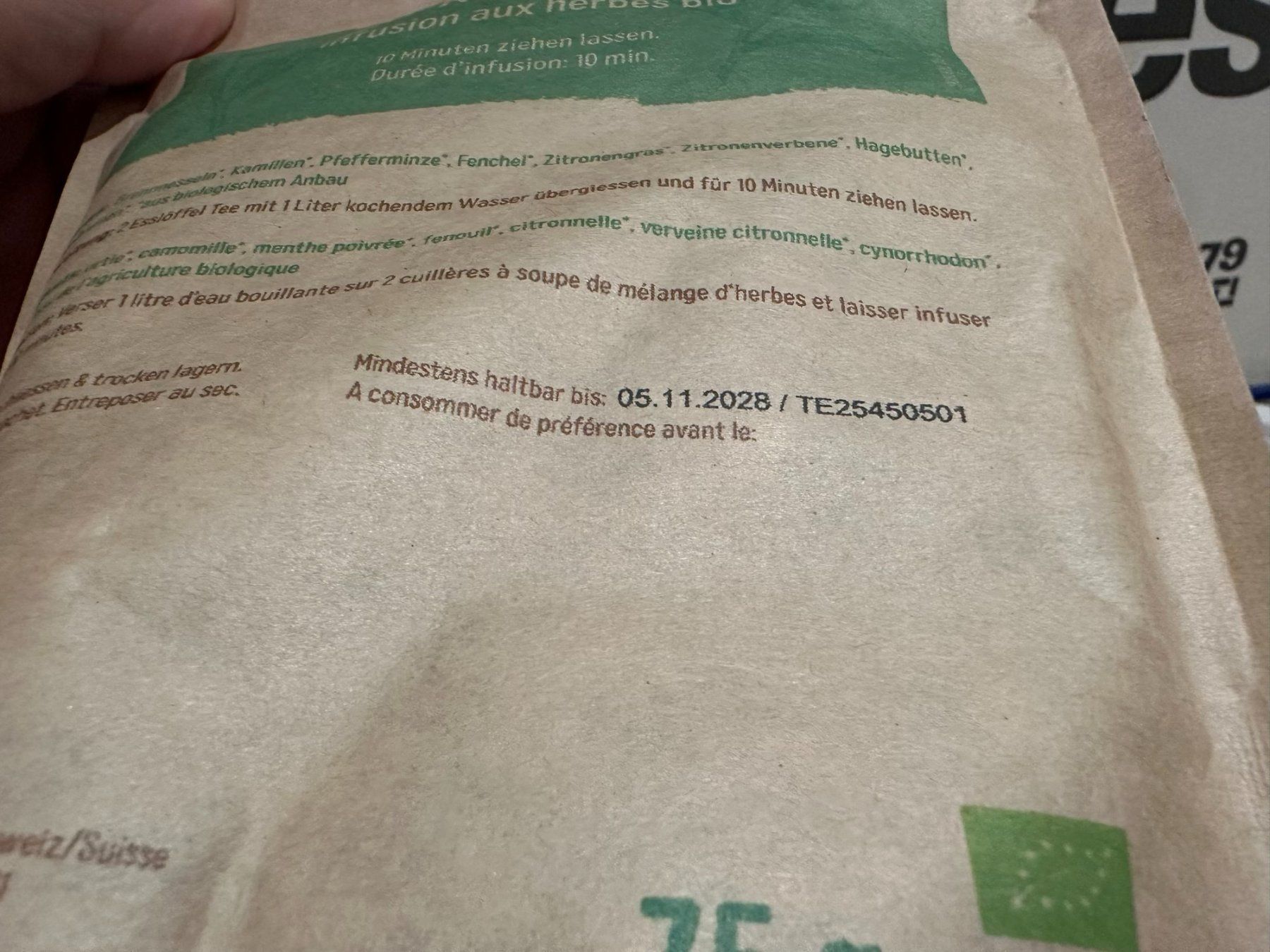 Biotta Cibi & Specialità: Biotta infusion aux herbes bio – Nuovo e nell'imballaggio originale da Genève venduto da jpcardinaux 2