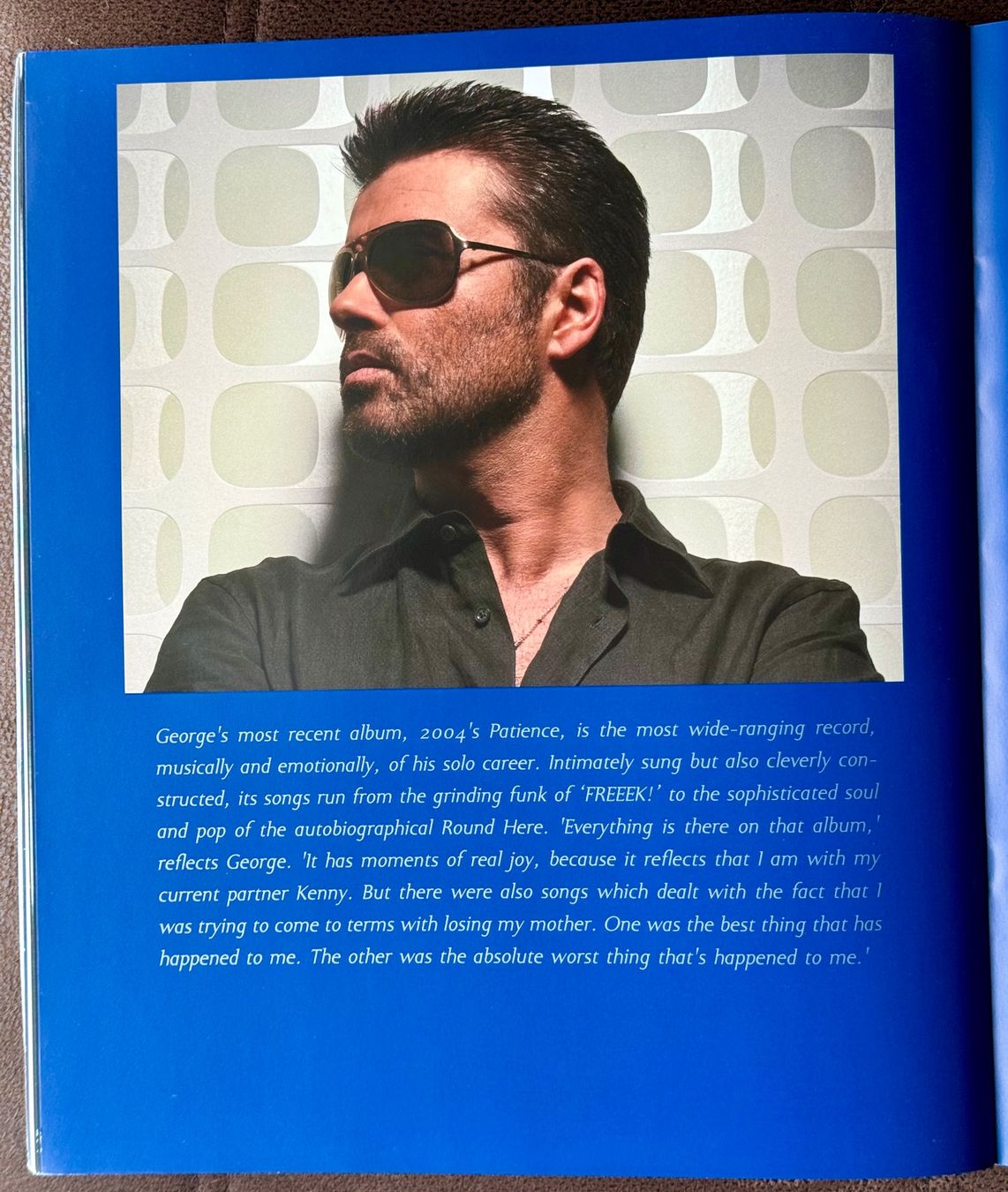 Libri: George Michael 25 Live Tour Programm 2006 blaues Cover TOP – Usato da Aarau venduto da Grogu66 6