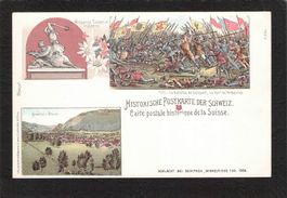 Historische Postkarte Schweiz , Winkelried ,Sempach Schlacht