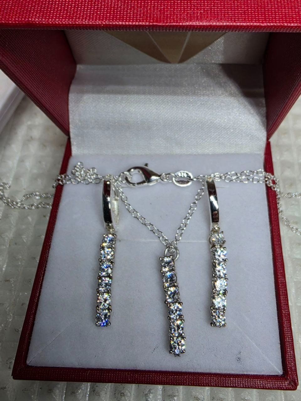 Sonstiger Schmuck: Ensemble argent avec zircons – Neu und originalverpackt aus Reconvilier von Tsma67 2