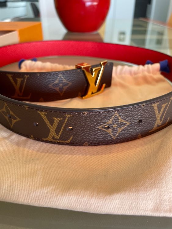 Auth-Louis-Vuitton-Epi-Ceinture-LV-Circle-Reversible-Belt-80/32