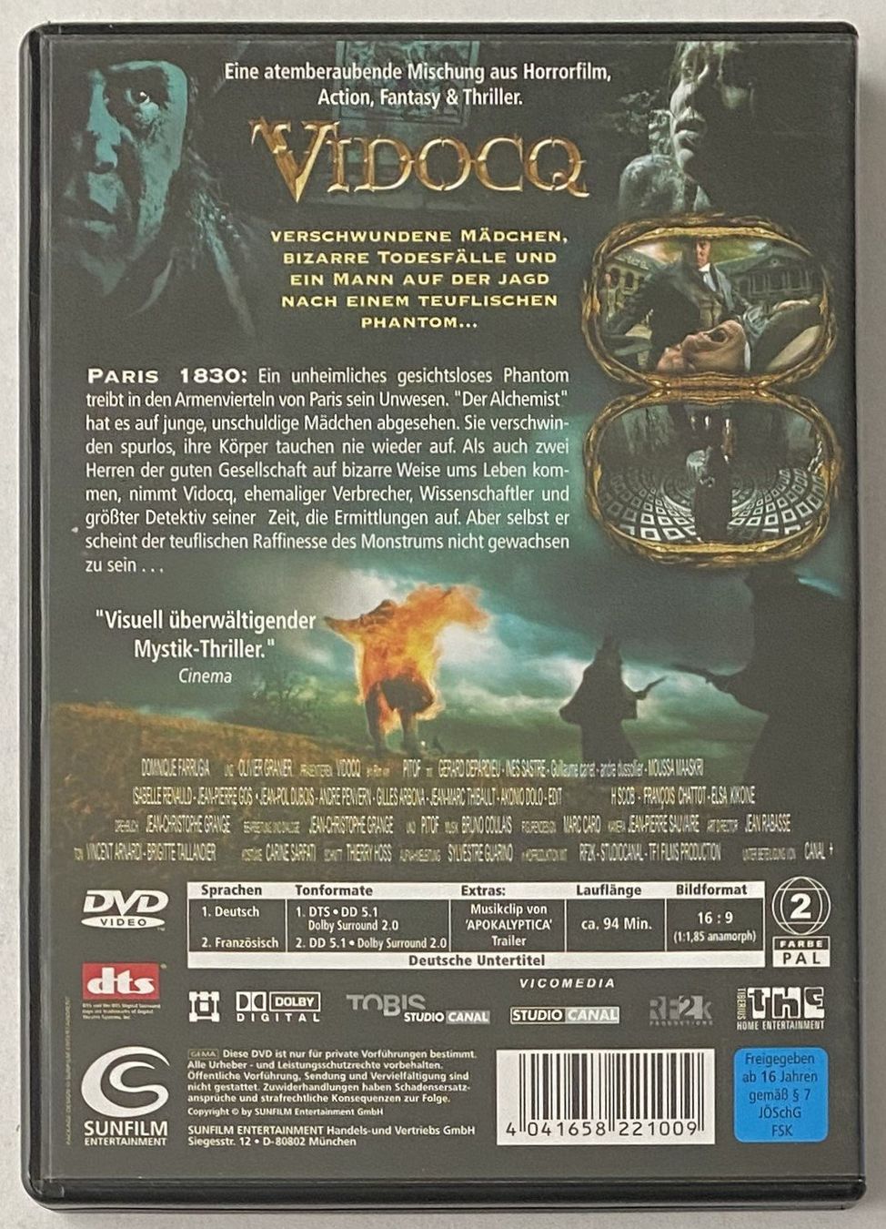 Alle DVDs: Vidocq – Gebraucht aus Flums von Asquillo 1