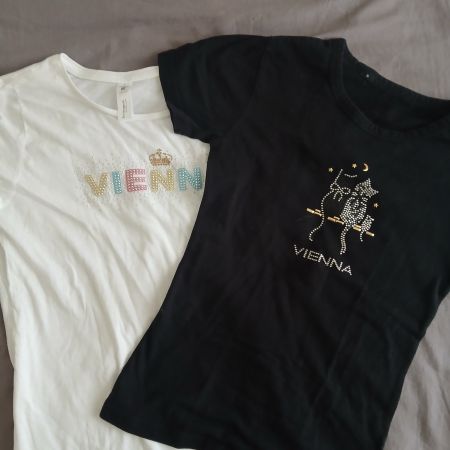 Schicke T-Shirts mit Wien-Motiv, Grösse S, neuwertig