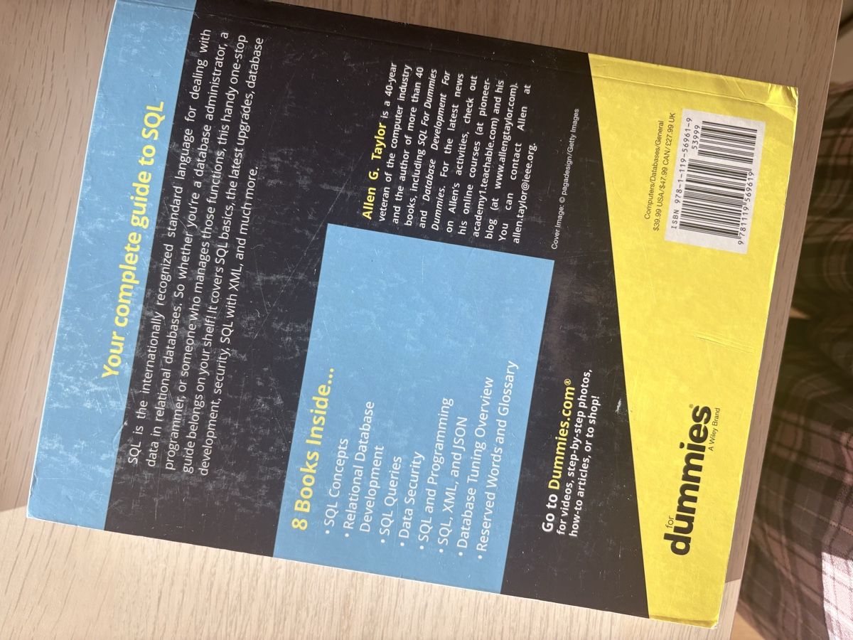 Bücher: SQL All-in-One for Dummies, 3rd Edition, Like New! – Gebraucht aus Meyrin von yej_w8lz 1