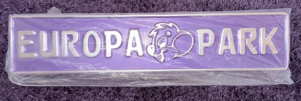 Schilder: Europapark Schild – Neu (gemäss Beschreibung) aus Wangs von Marisa.G