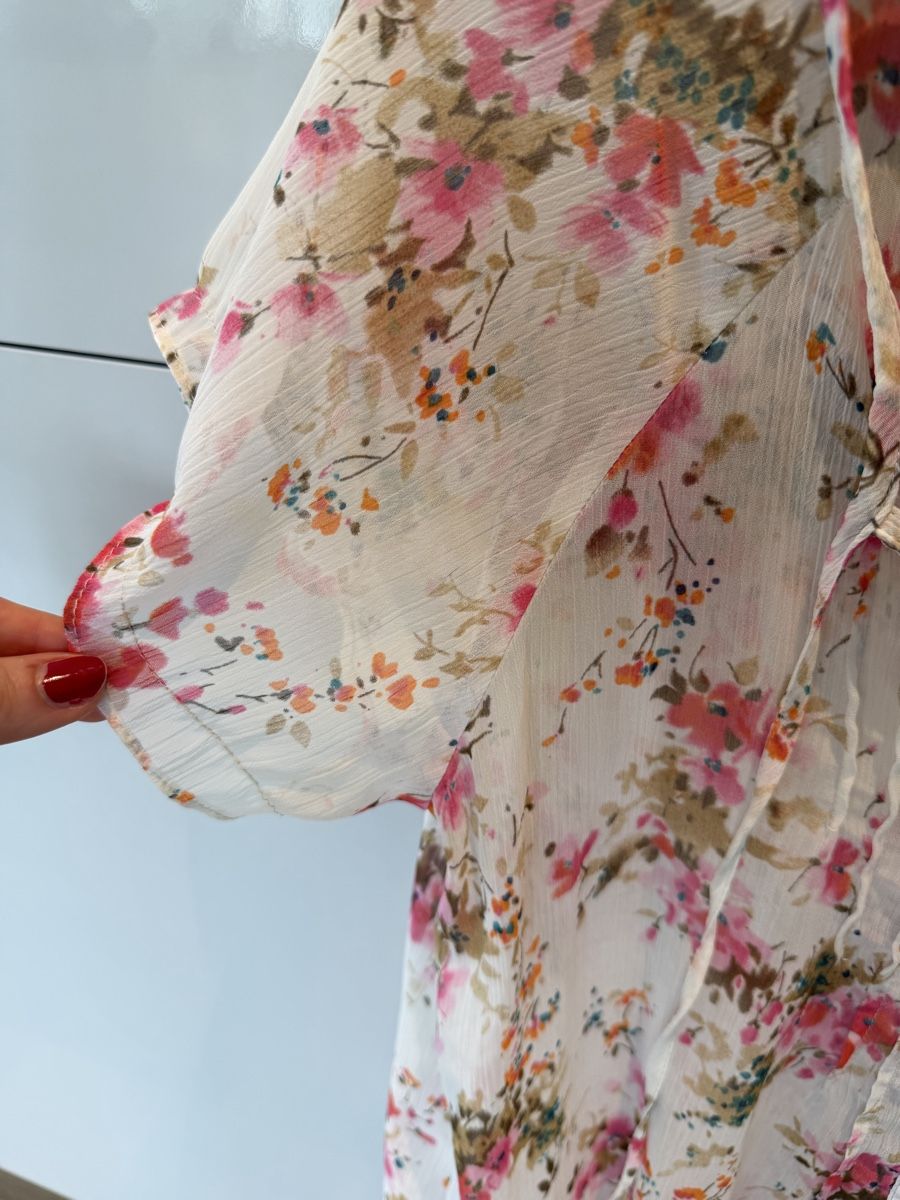 Zara Camicette: Zara Basic Bluse mit Blumenmuster, Gr. M - Sommerlich!🌸 – Usato da Küsnacht ZH venduto da ToddyGinger 3