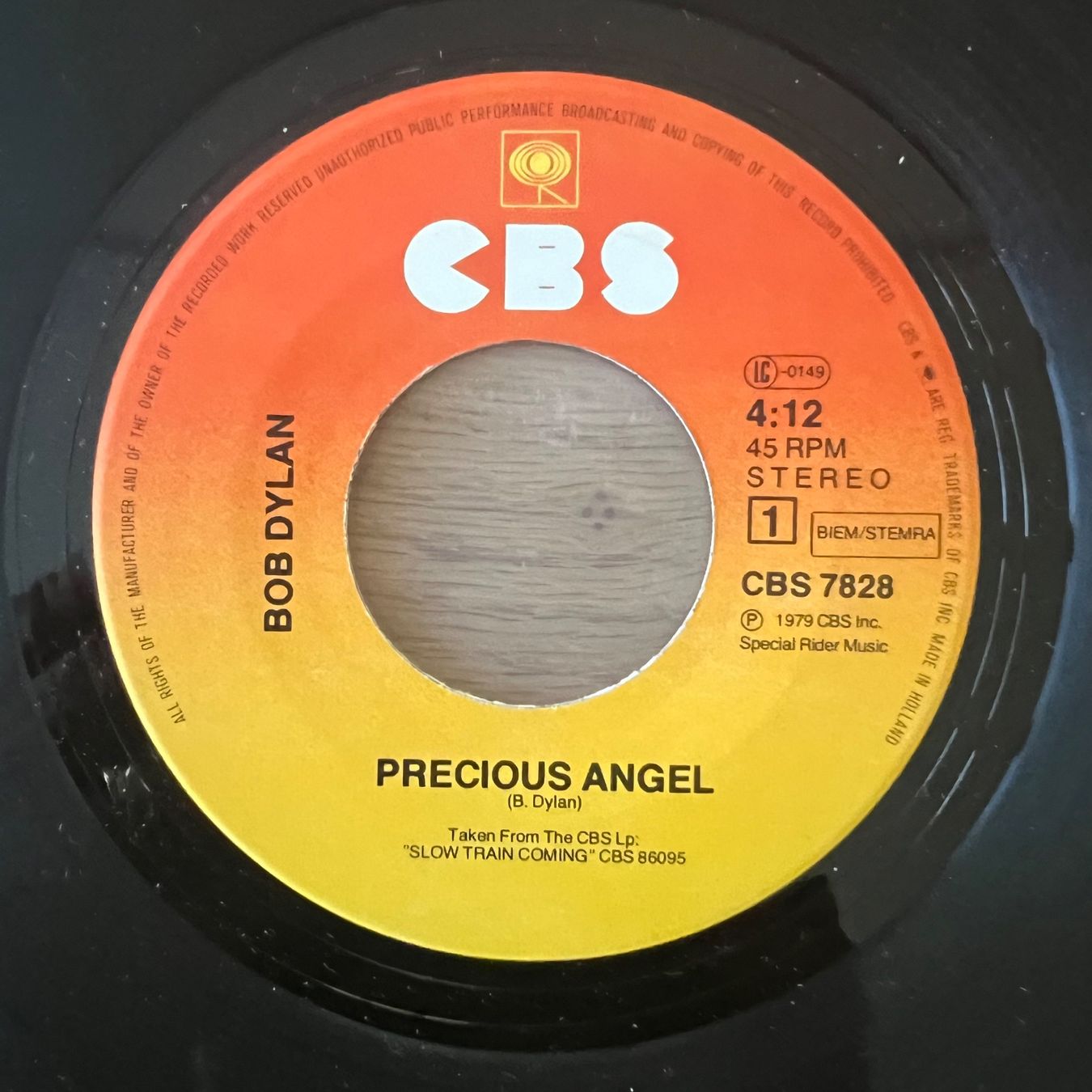 Dischi in vinile: Bob Dylan - Precious Angel / 1. NL-Press. 1979 - Very nice – Usato da Gais venduto da soundcave57 2