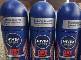 Nivea Men Dry Impact Anti-Transpirant (3 Stück - Neu)