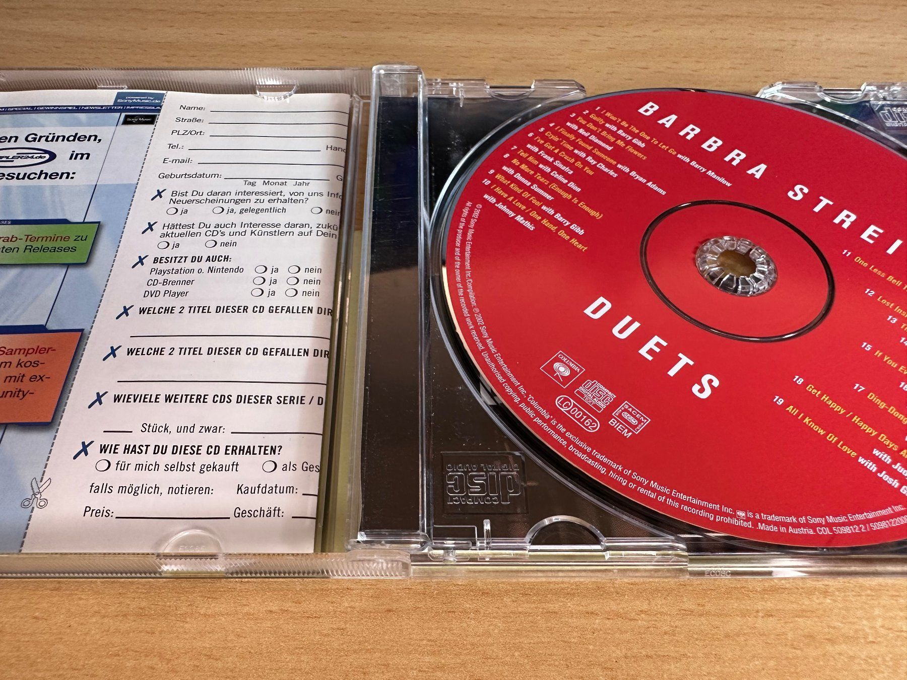 CD: Barbra Streisand – Duets – Usato da Rikon im Tösstal venduto da Alpenmutz 2