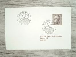 TR70 Enveloppe + Timbre Suisse 1950