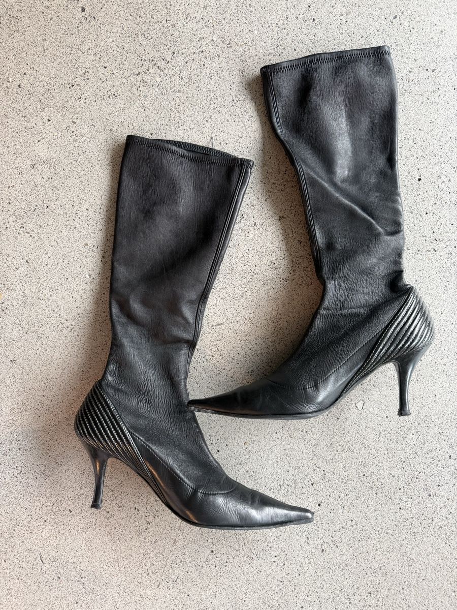 Damenschuhe: Bruno Malgi Designstiegel Spitz mit Stretch Schaft Gr. 38 – Neu (gemäss Beschreibung) aus Richterswil von Solemare47Nicole 3
