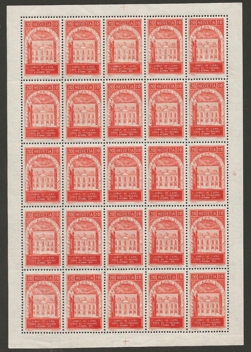 Alle Briefmarken: 1924 : Nr. 167AII + 168BII im Bogen, postfrisch ** – Neu (gemäss Beschreibung) aus Gümligen von Geniusbuy 1