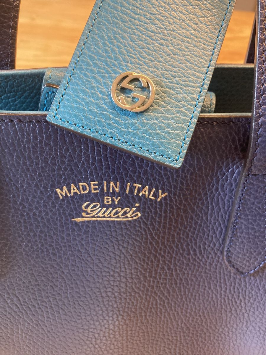 Gucci Borse da donna: Gucci Handtasche Navy Blau Turquoise Leder – Nuovo (secondo la descrizione) da Zürich venduto da ninaonthemarket 4