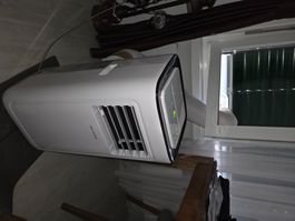 Klimagerät ProKlima weiss Abluftschlauch Fenstereinbau